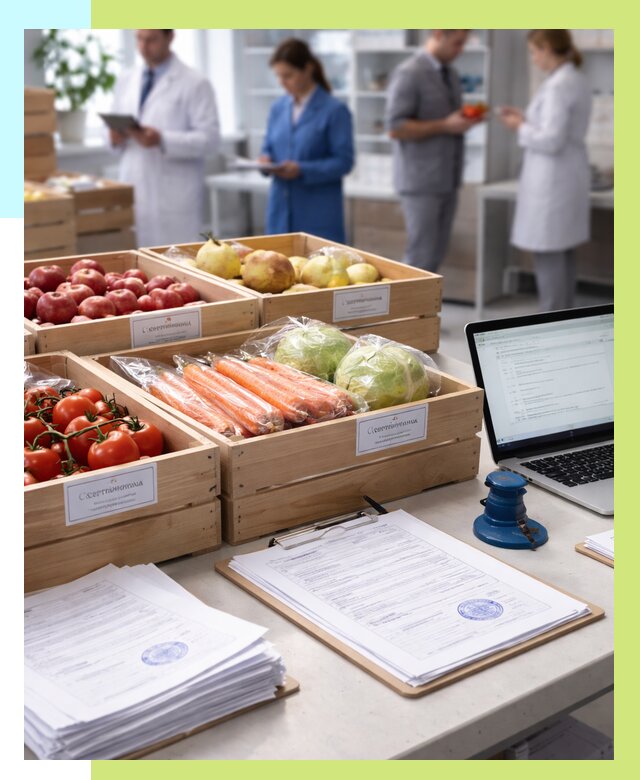 Сертификация овощей и фруктов в Чапаевске от 8683 р. | Алешин-Чпв