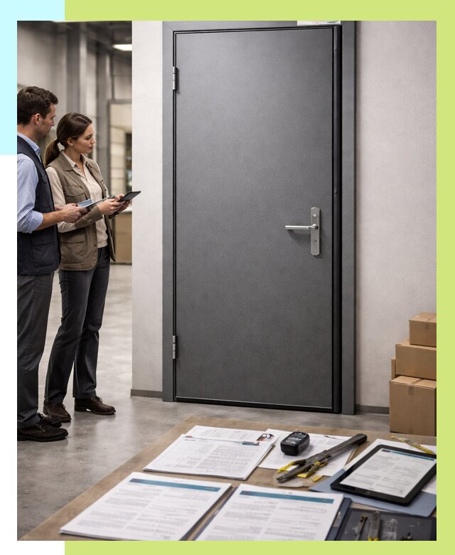 Сертификация противопожарных дверей в Чапаевске от 9194 р. | Алешин-Чпв