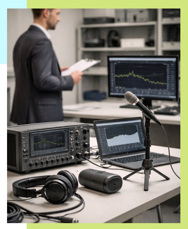 Сертификация аудиотехники в Чапаевске от 15323 р., Алешин-Чпв