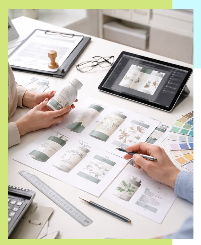 Профессиональная разработка дизайна и текста этикетки продукции в Чапаевске