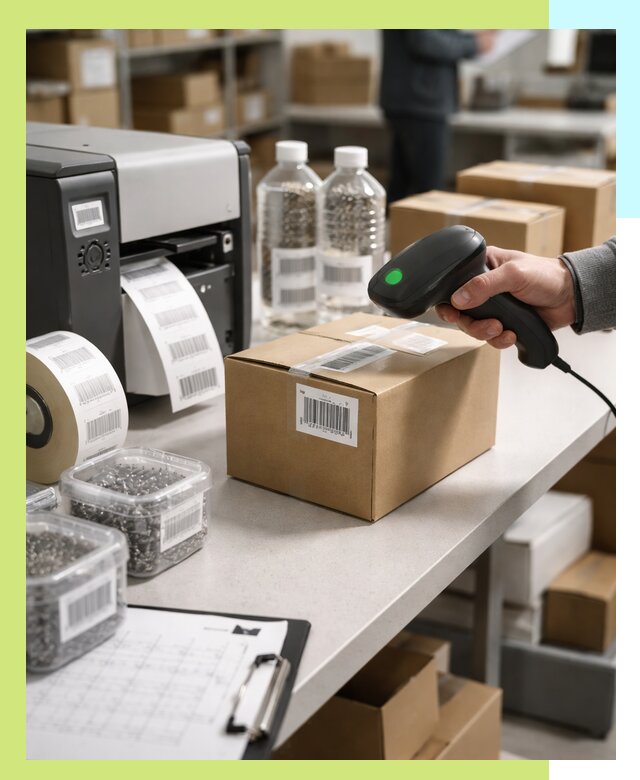 Штрихкодирование продукции и маркировка для продажи в Чапаевске
