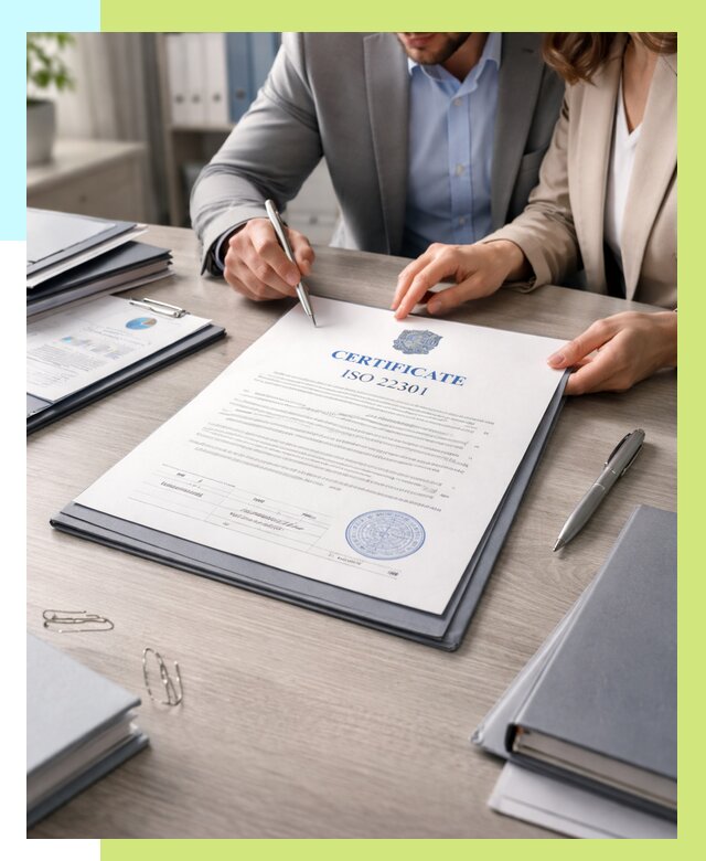 Сертификат ISO 22301 в Чапаевске от 45968 р. | Алешин-Чпв срочно